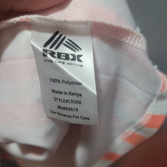 RBX Performance Racerback Striped Tank Top M - Picture 4 of 6
